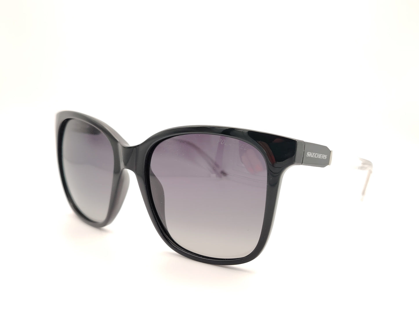 gafas de sol skechers se6295 01d negras con lentes grises degradadas polarizadas