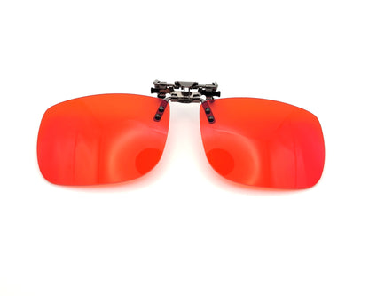 suplemento terapéutico con filtro rojo para gafas de clip 60 x 48 mm