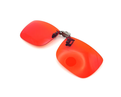 suplemento terapéutico con filtro rojo para gafas de clip 60 x 48 mm