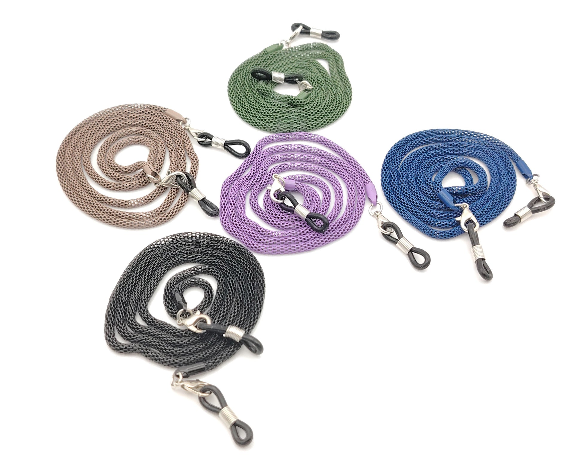surtido de cadenas para gafasde metal ligero en colores