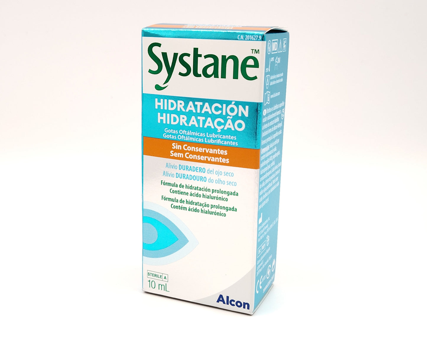 gotas oculares systane hidratación sin conservantes con ácido hialurónico para alivio duradero del ojo seco en formato 10 ml