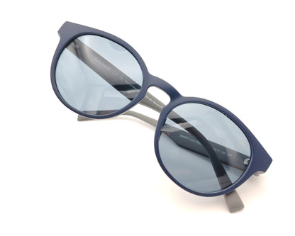 gafas de sol azul mate polarizadas para niño adolescente o cara menuda con lentes azules