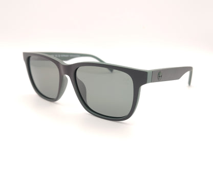 gafas de sol polarizadas cadete rectangulares en negro con interior verde para cara pequeña