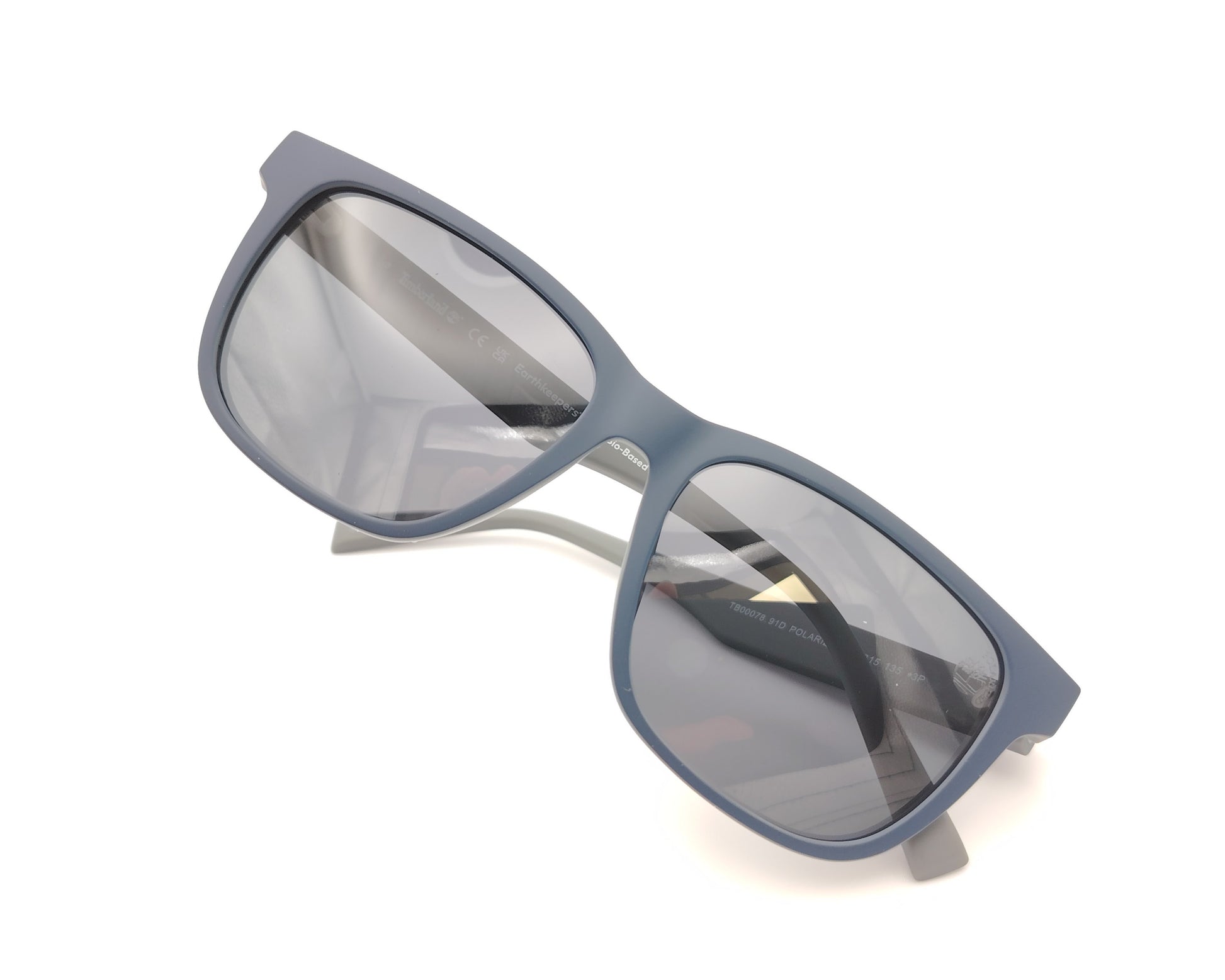 gafas de sol polarizadas cadete rectangulares en azul con interior gris para cara pequeña