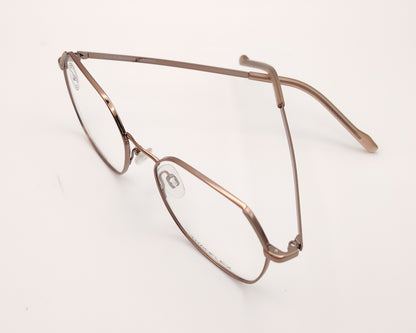 gafas graduadas titanflex 826013 60 cuadradas en color cobre de titanio flexible