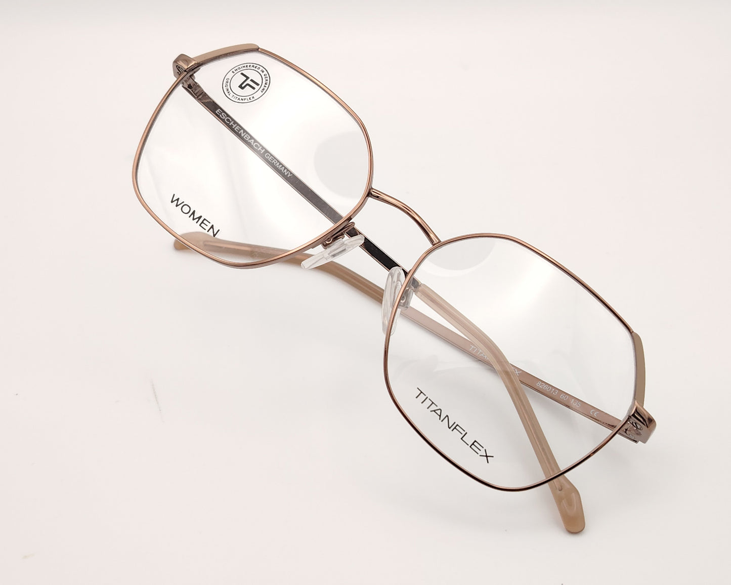 gafas graduadas titanflex 826013 60 cuadradas en color cobre de titanio flexible