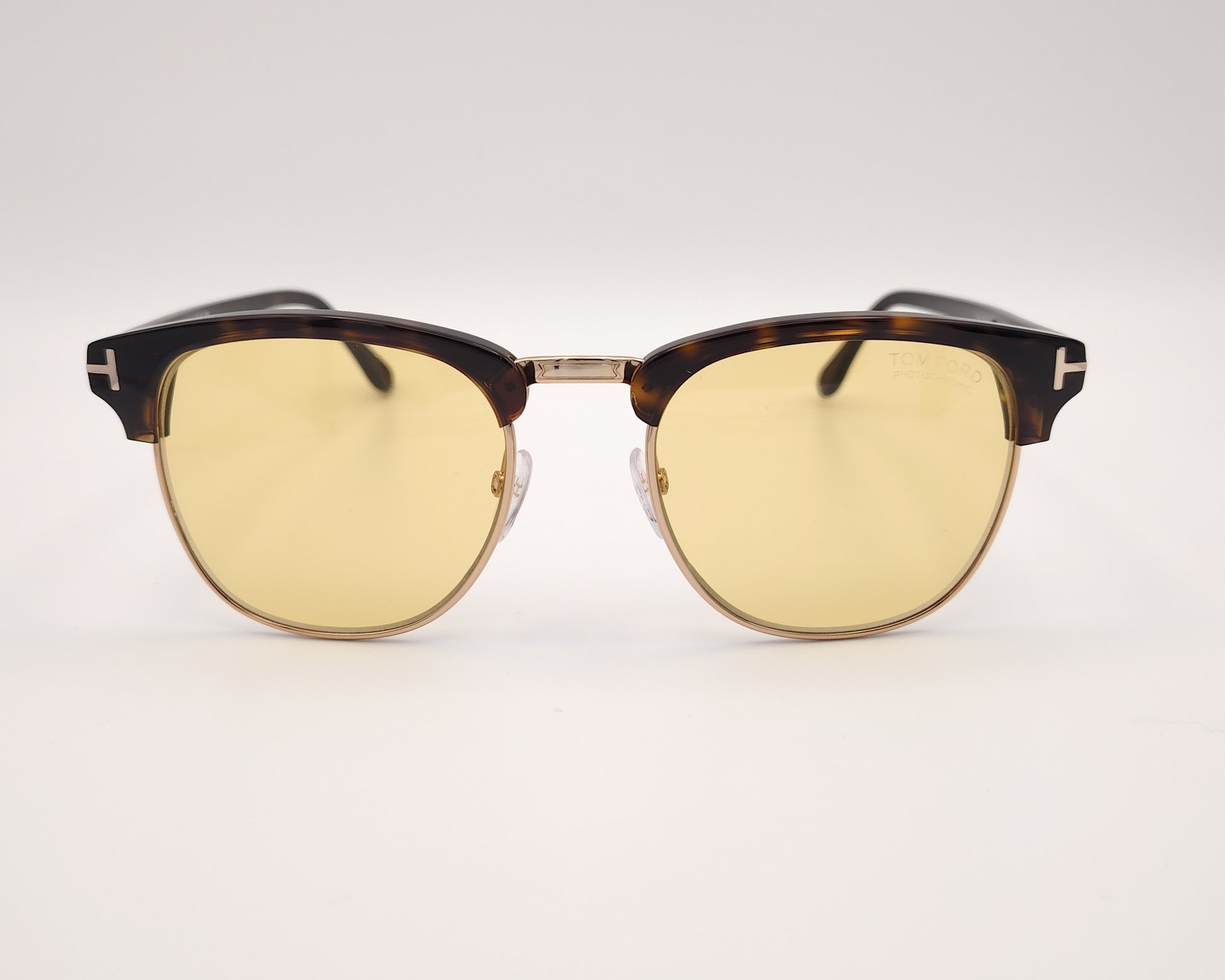 gafas de sol tom ford tf248 52e montura browline carey lentes fotocromáticas diseño clásico y sofisticado