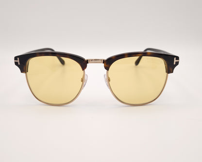 gafas de sol tom ford tf248 52e montura browline carey lentes fotocromáticas diseño clásico y sofisticado