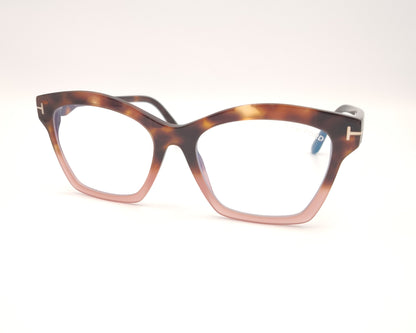 gafas tom ford tf5965b 055 en acetado habana y rosa nude