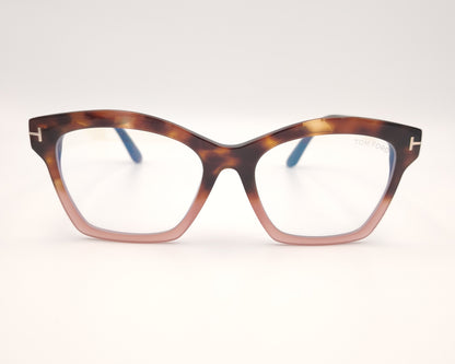 gafas tom ford tf5965b 055 en acetado habana y rosa nude