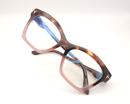 gafas tom ford tf5965b 055 en acetado habana y rosa nude