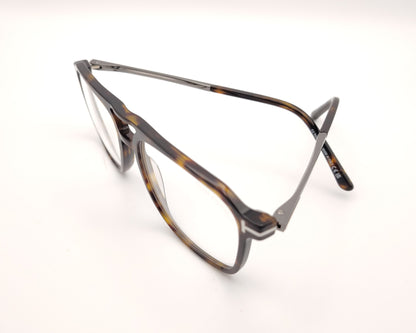 gafas tom ford de estilo aviador en acetato carey con doble puente y varillas metálicas