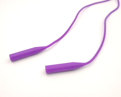 cordon tubo silicona para gafas, ligero cómodo en color púrpura