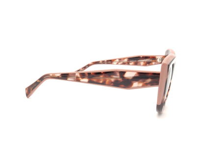 gafas de sol polarizadas en color carey y rosa empolvado con lentes degradadas marrones