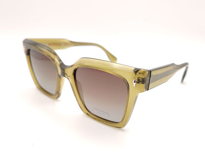 gafas de sol visionario translúcidas color oliva con lentes marrones polarizadas