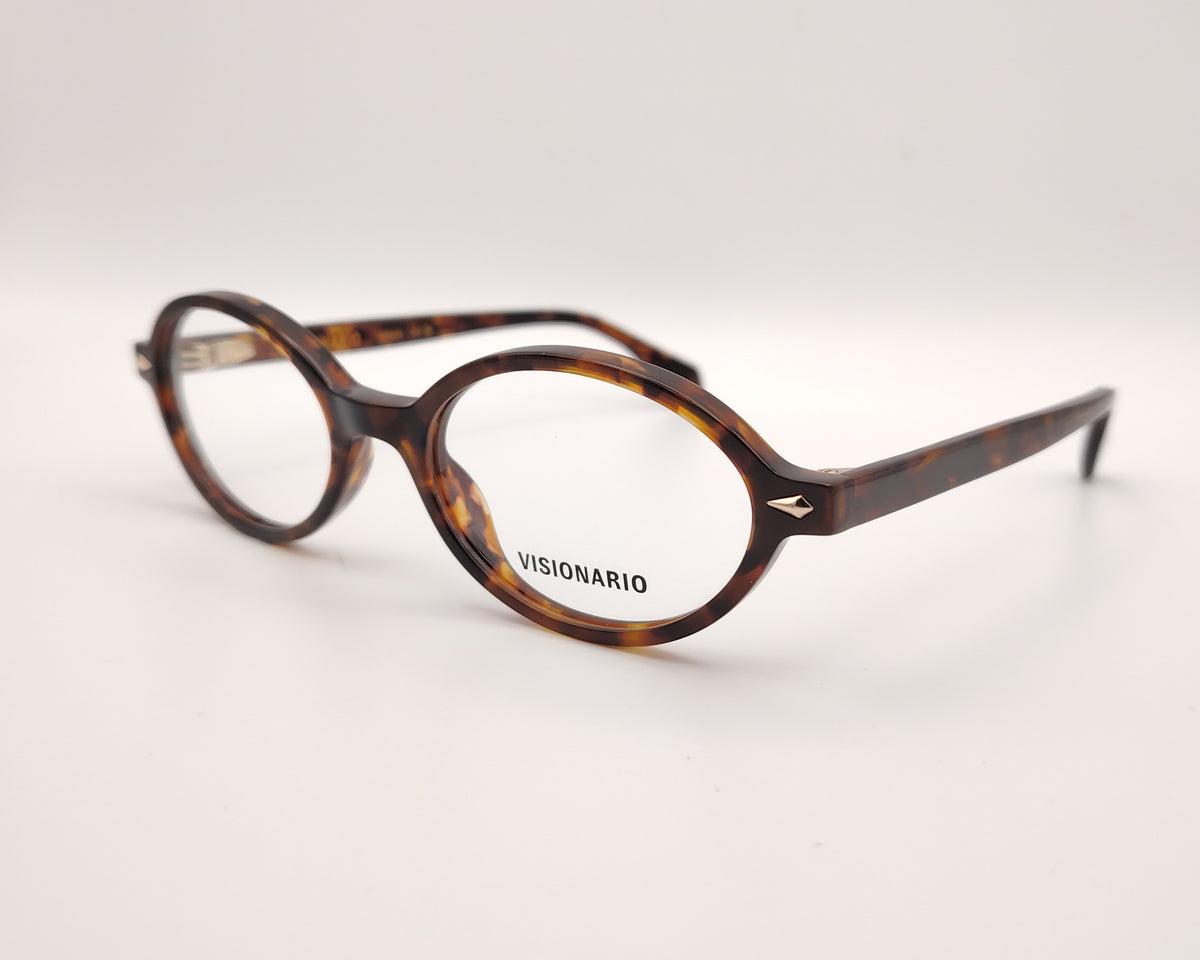 gafas de sol visionario ovaladas en carey jaspeado 