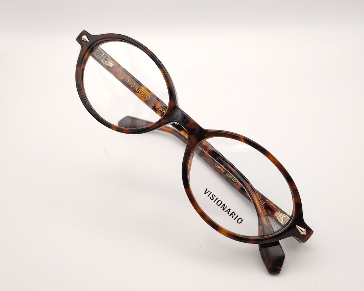 gafas de sol visionario ovaladas en carey jaspeado 
