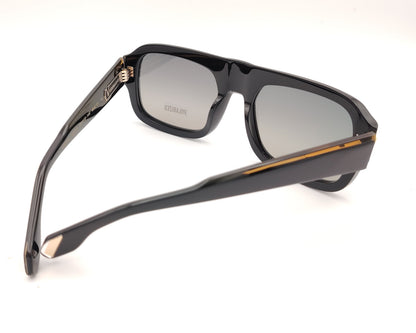 gafas de sol visionario negras con lentes polarizadas y montura rectangular 