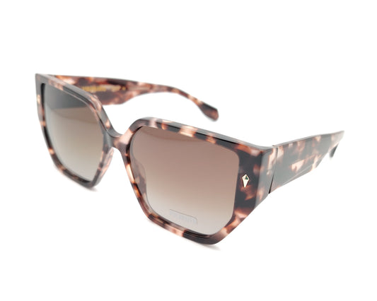 gafas de sol visionario carey marrón con lentes polarizadas y montura geométrica