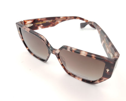 gafas de sol visionario carey marrón con lentes polarizadas y montura geométrica