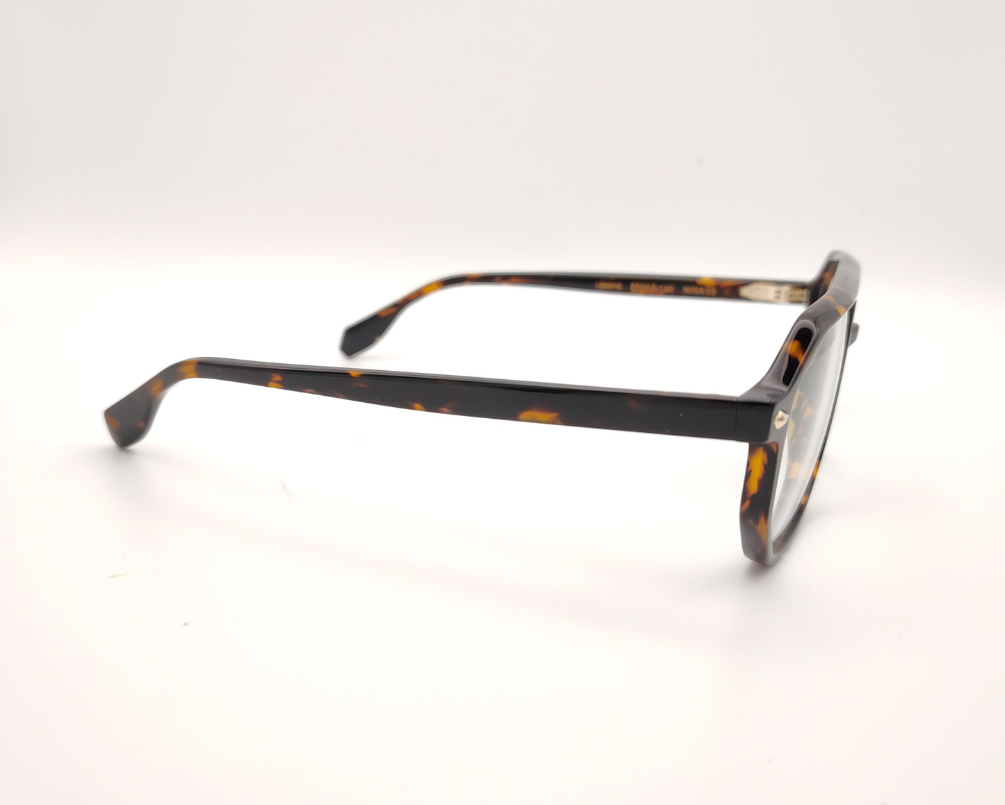 gafas graduadas de estilo aviador en color carey oscuro con doble puente y forma geométrica