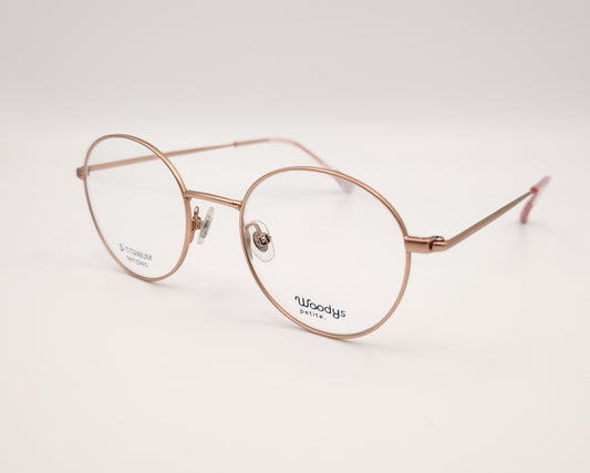 gafas woodys alix 03 de titanio dorado y forma redonda 