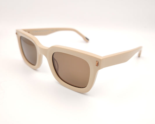 woodys madieu 04 gafas de acetato en formato cuadrado en color beig con los cristales en marrón