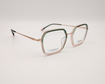 gafas woodys malini 04 petite para caras menudas en metal  dorado con detalle en verde
